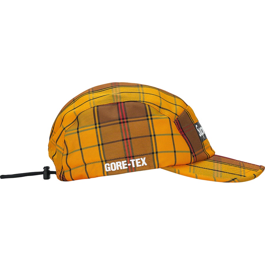 Details on GORE-TEX Tech Camp Cap Gold Plaid  from fall winter 2021 (Price is $58)