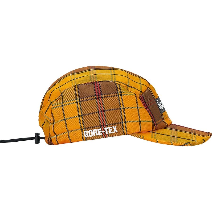 Details on GORE-TEX Tech Camp Cap Gold Plaid  from fall winter
                                                    2021 (Price is $58)