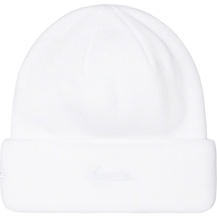 Details on Supreme Skittles <wbr>New Era Beanie White from fall winter 2021 (Price is $44)