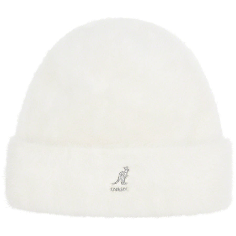 Details on Supreme Kangol Furgora Beanie White from fall winter
                                                    2021 (Price is $68)