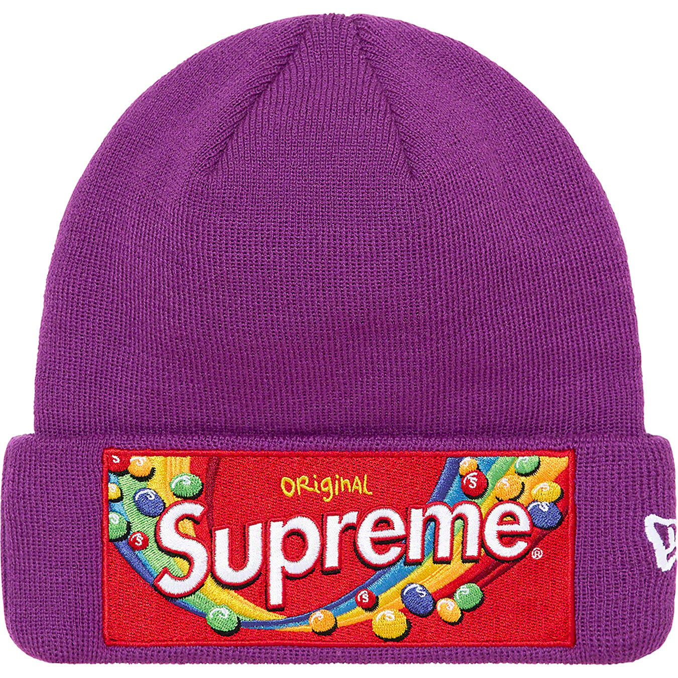 Supreme Beanie New Era Skittles Purple F/W 21' (#8686)