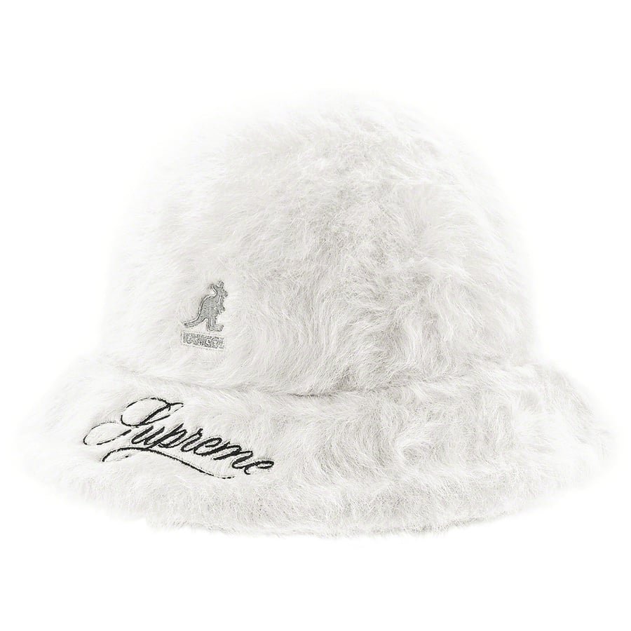 Details on Supreme Kangol Furgora Casual White from fall winter
                                                    2021 (Price is $78)