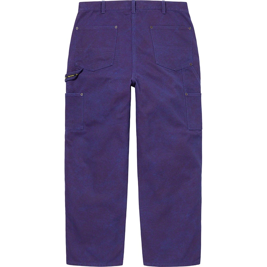 Details on Canvas Double Knee Painter Pant Blue from fall winter
                                                    2021 (Price is $158)