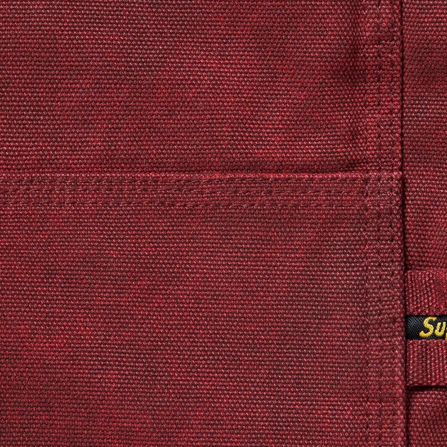Supreme Canvas Double Knee Painter Pant (FW21) - Red - $158