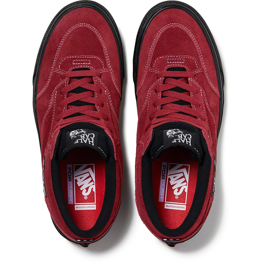 Details on Supreme Vans Half Cab Burgundy  from fall winter
                                                    2021 (Price is $110)