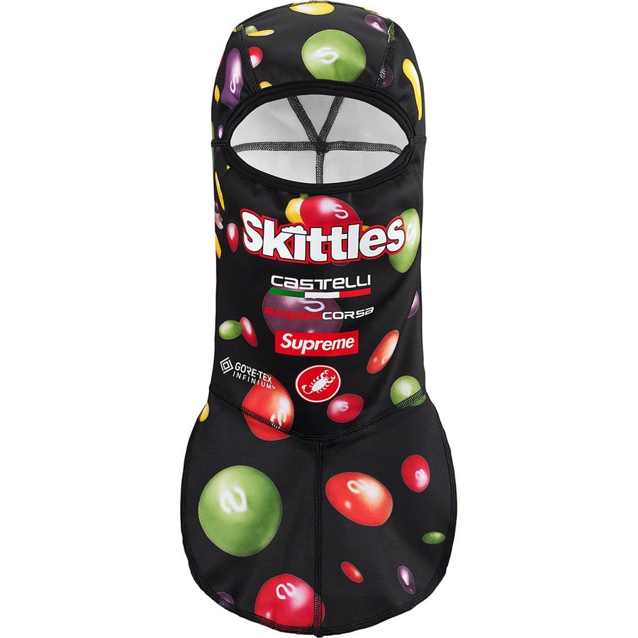 Details on Supreme Skittles <wbr>Castelli Balaclava Black from fall winter
                                                    2021 (Price is $68)