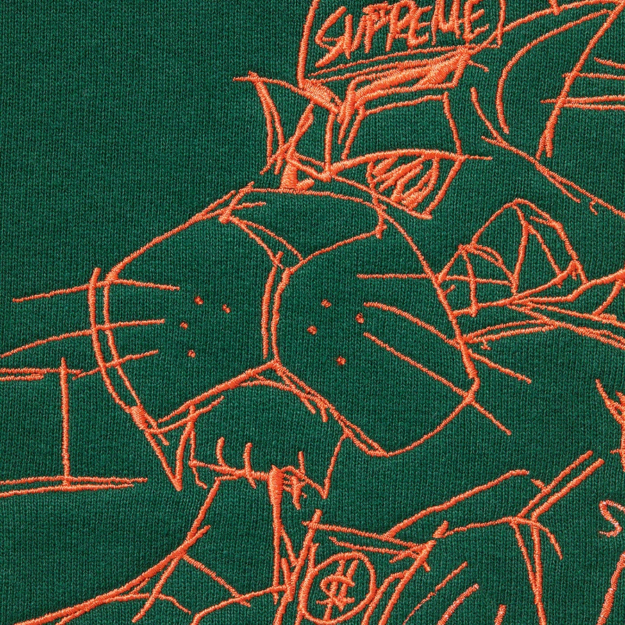 Details on Dice Crewneck Dark Green from fall winter
                                                    2021 (Price is $148)