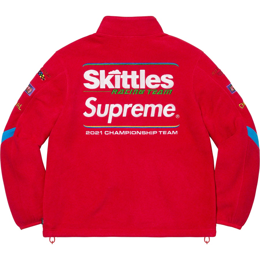 Details on Supreme Skittles <wbr>Polartec Jacket Red from fall winter
                                                    2021 (Price is $228)