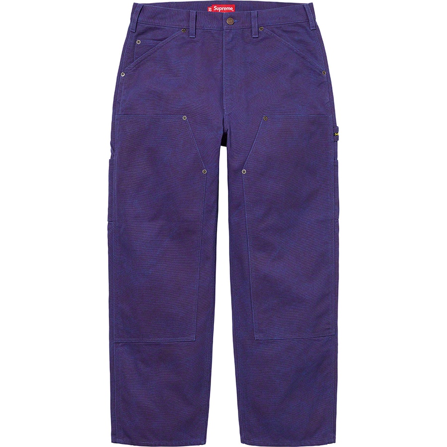 Details on Canvas Double Knee Painter Pant Blue from fall winter
                                                    2021 (Price is $158)