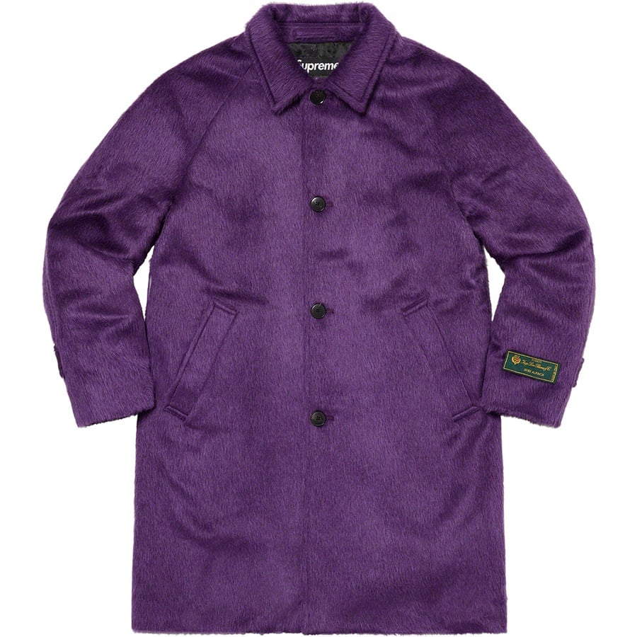 Supreme Alpaca Overcoat (FW21) - Purple - $798