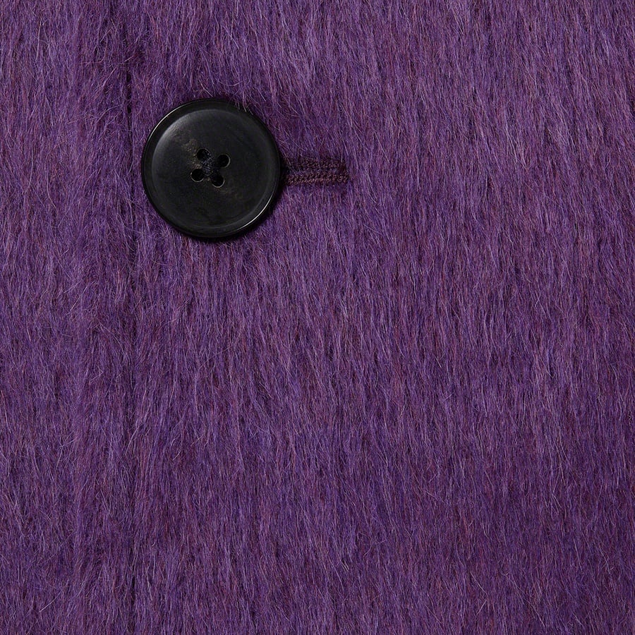 Supreme Alpaca Overcoat (FW21) - Purple - $798
