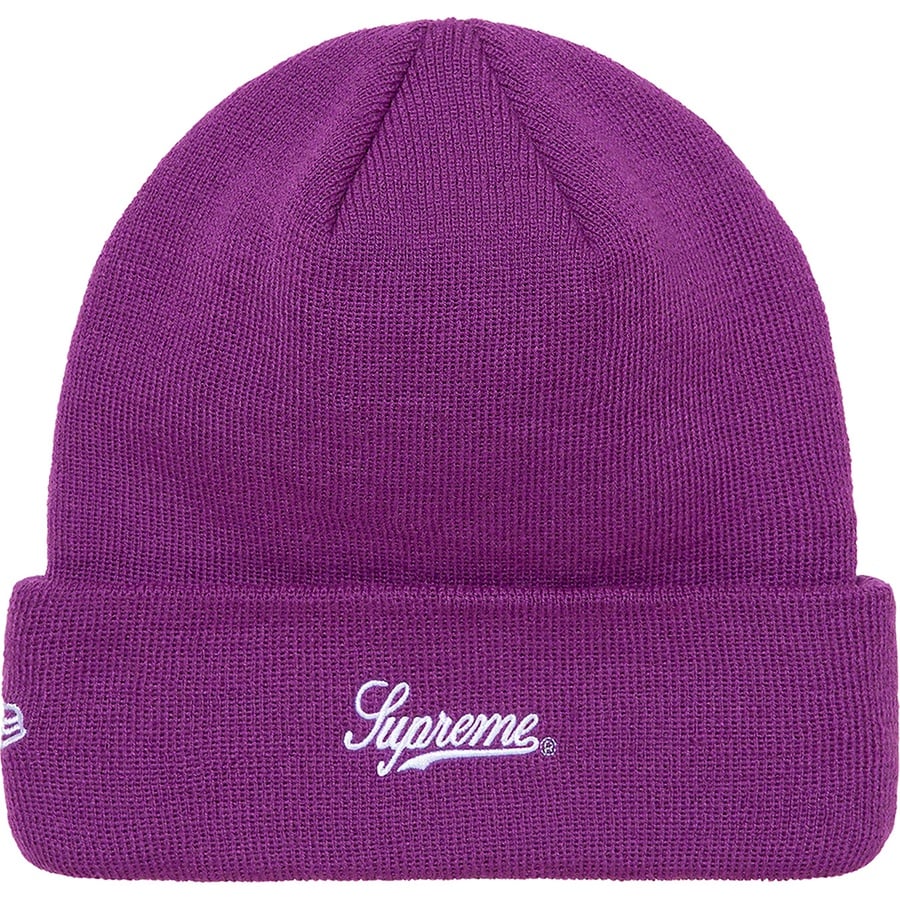 Details on Supreme Skittles <wbr>New Era Beanie Purple from fall winter
                                                    2021 (Price is $44)