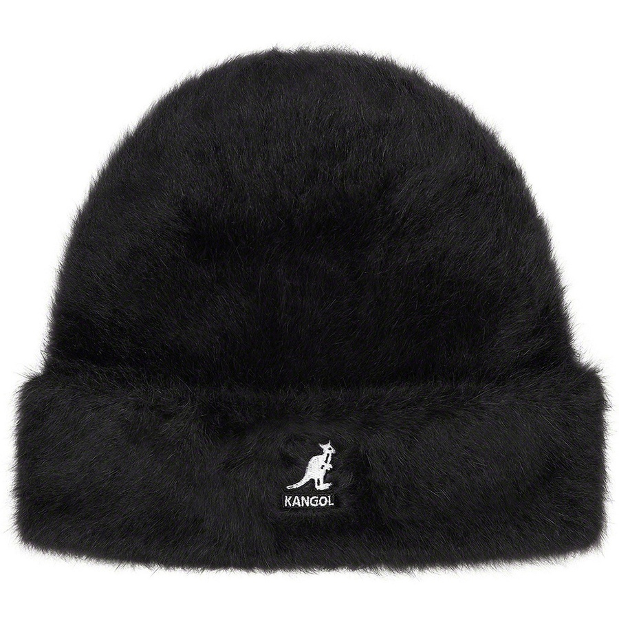 Details on Supreme Kangol Furgora Beanie Black from fall winter 2021 (Price is $68)