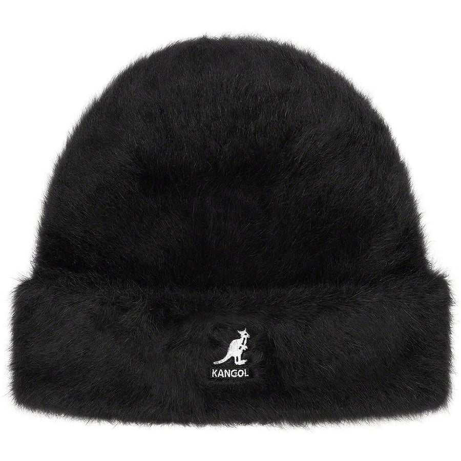 Details on Supreme Kangol Furgora Beanie Black from fall winter
                                                    2021 (Price is $68)