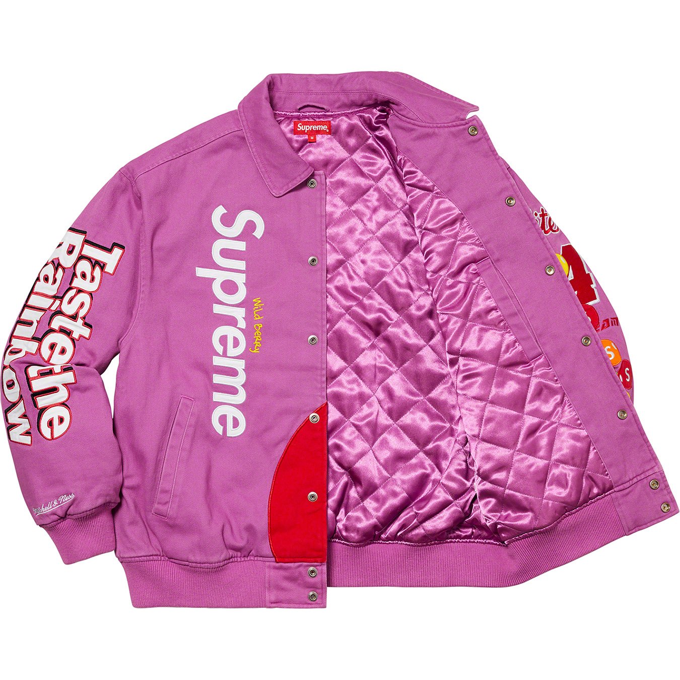 Buy Supreme x Skittles x Mitchell & Ness Varsity Jacket 'Black' - FW21J30  BLACK