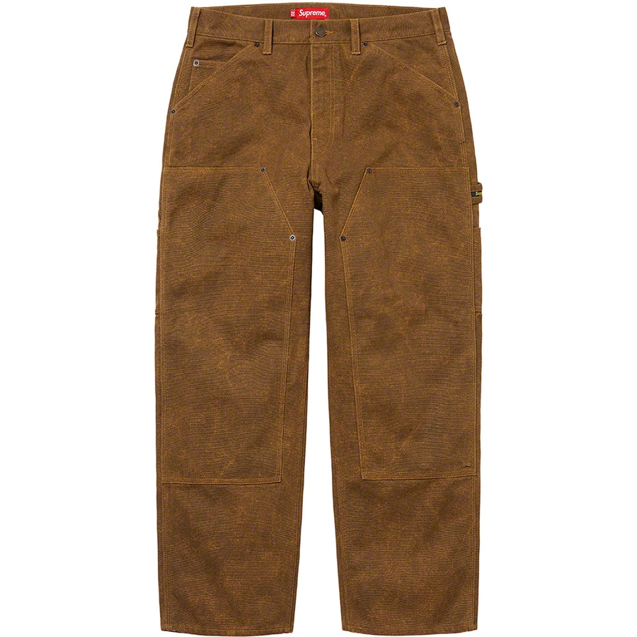 Details on Canvas Double Knee Painter Pant Tan from fall winter
                                                    2021 (Price is $158)
