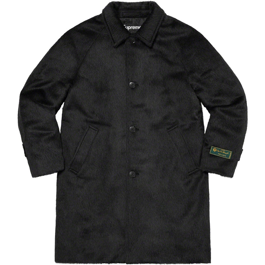 Supreme Alpaca Overcoat (FW21) - Black - $798