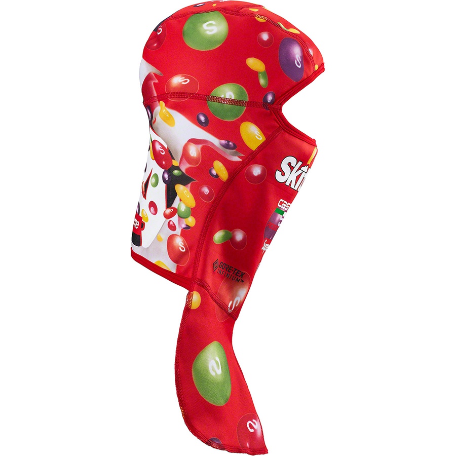 Details on Supreme Skittles <wbr>Castelli Balaclava Red from fall winter 2021 (Price is $68)