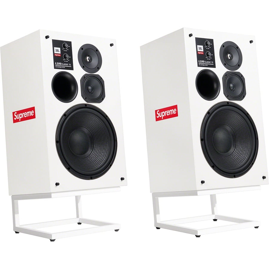 Details on Supreme JBL L100 Classic Speakers (Set of 2) White from fall winter
                                                    2021 (Price is $6500)