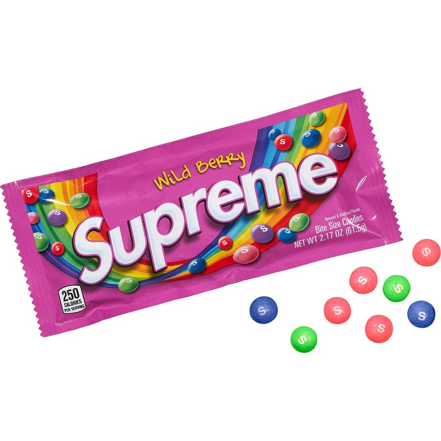 Details on Supreme Skittles (1 Pack) Wild Berry from fall winter
                                                    2021 (Price is $2)
