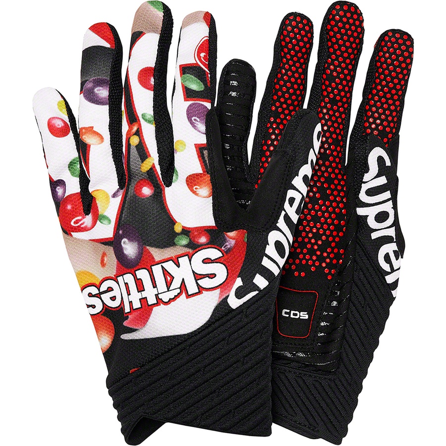 Details on Supreme Skittles <wbr>Castelli Cycling Gloves White from fall winter 2021 (Price is $58)