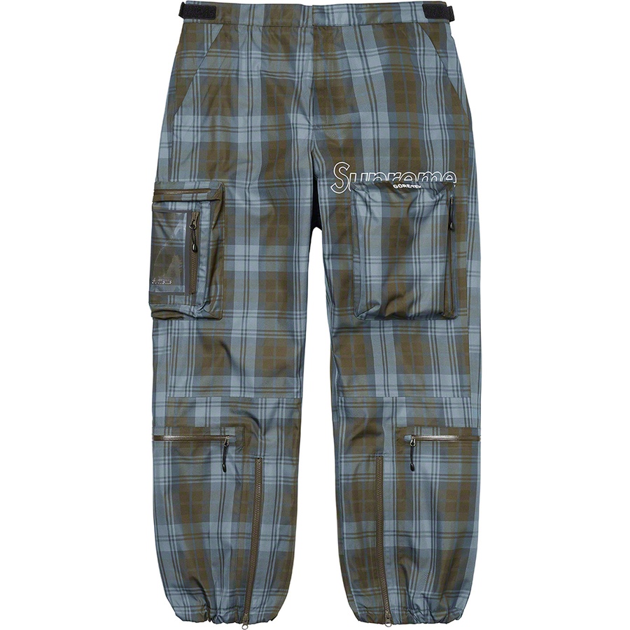 Details on GORE-TEX Tech Pant Olive Plaid from fall winter
                                                    2021 (Price is $228)