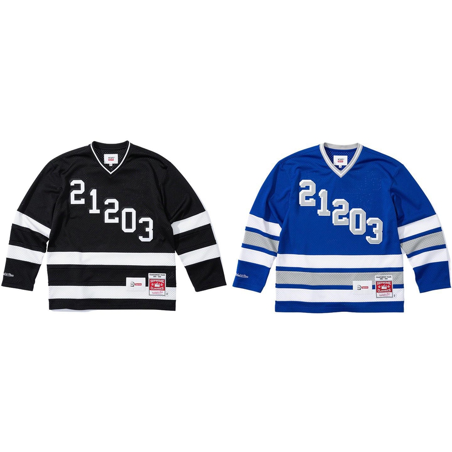 Details on Supreme WTAPS Mitchell & Ness Hockey Jersey  from fall winter
                                                    2021 (Price is $148)