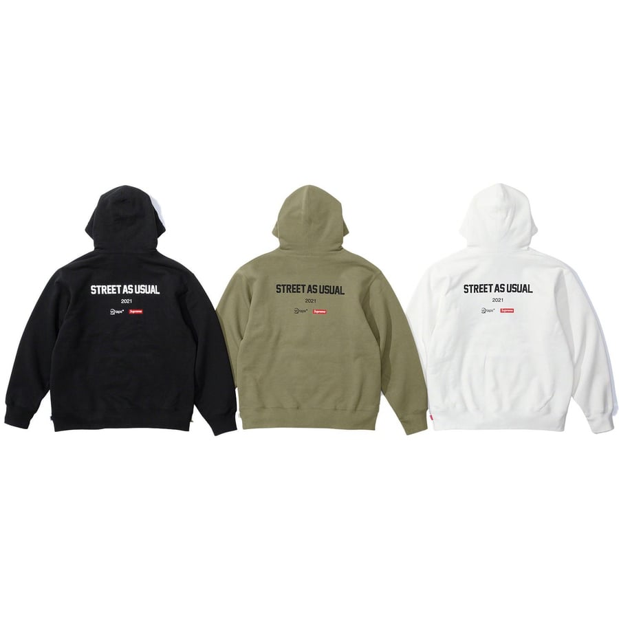 Details on Supreme WTAPS Sic’em! Hooded Sweatshirt from fall winter
                                            2021 (Price is $168)