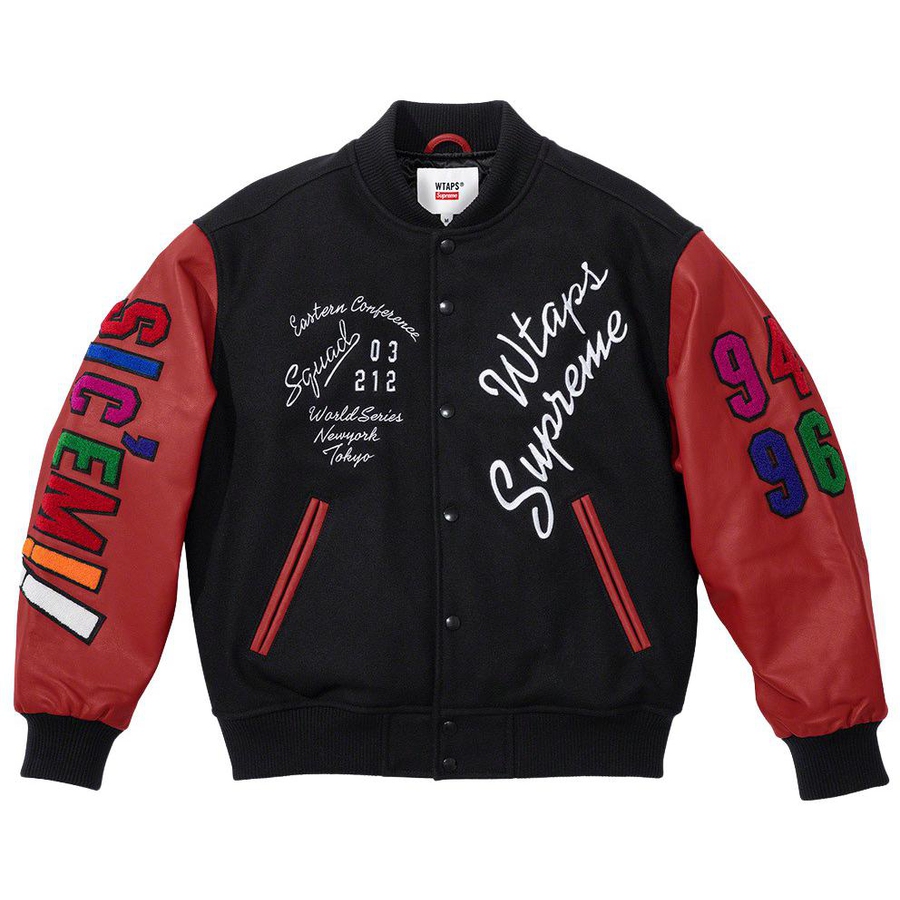 Details on Supreme WTAPS Varsity Jacket  from fall winter 2021 (Price is $568)