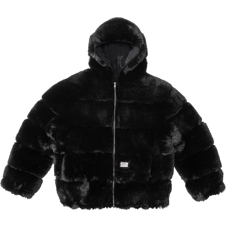 Details on Supreme WTAPS Faux Fur Hooded Jacket from fall winter 2021 (Price is $448)