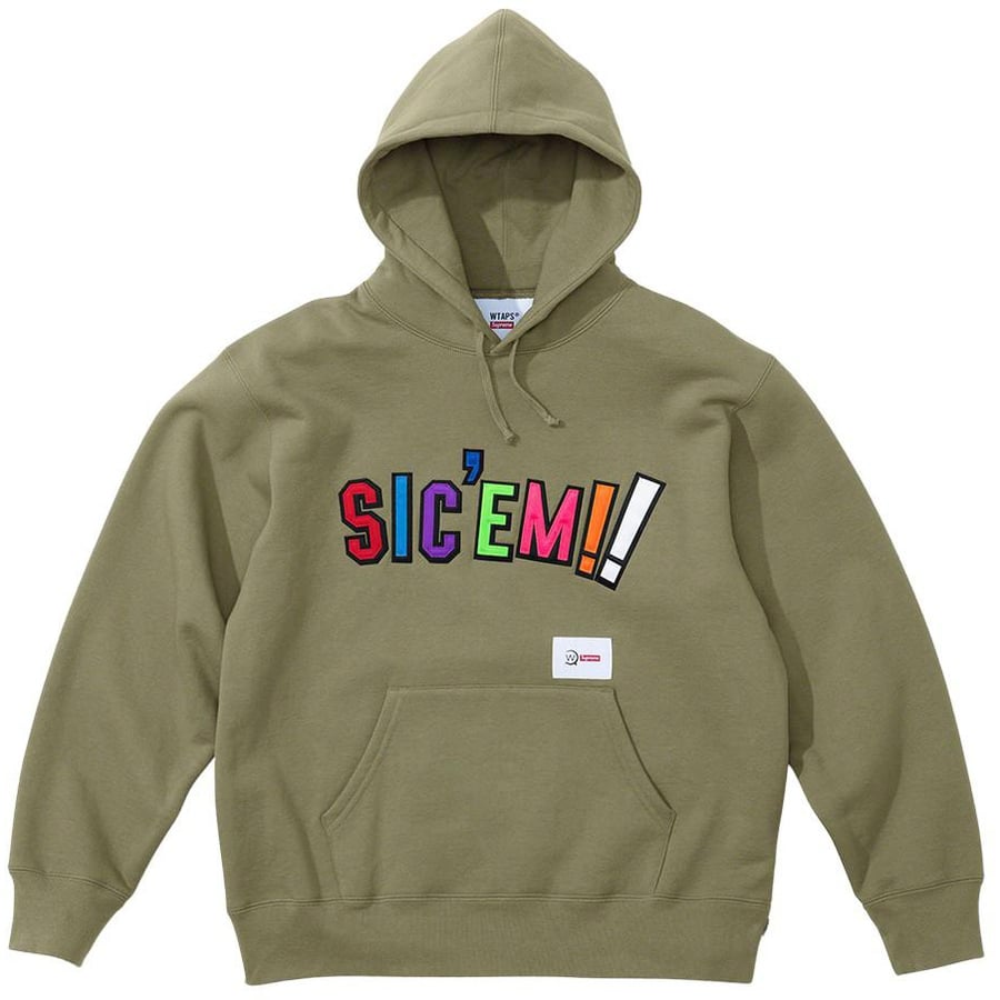 Details on Supreme WTAPS Sic’em! Hooded Sweatshirt  from fall winter 2021 (Price is $168)