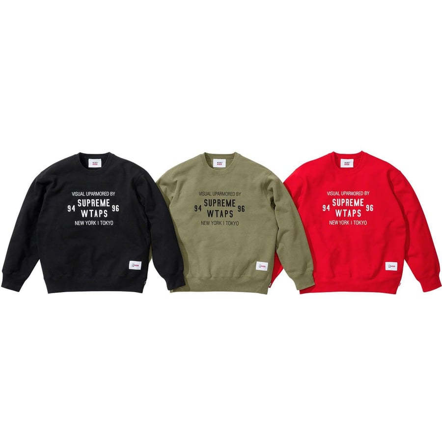 Details on Supreme WTAPS Crewneck from fall winter 2021 (Price is $158)