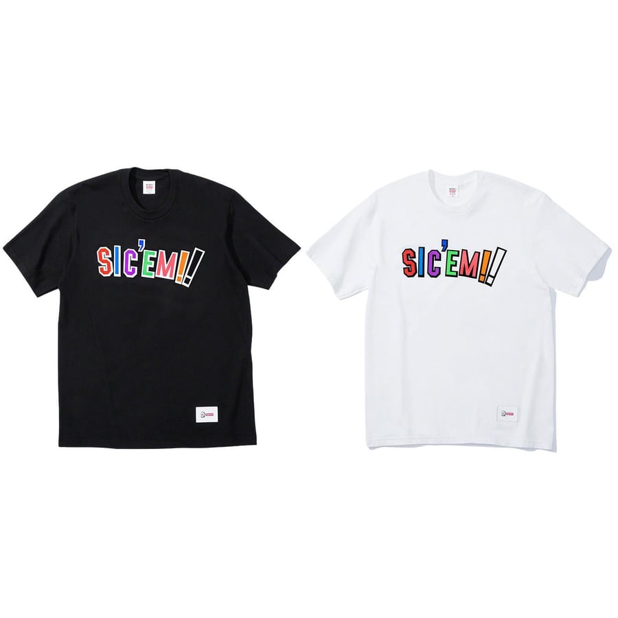 Supreme Supreme WTAPS Sic'em! Tee released during fall winter 21 season