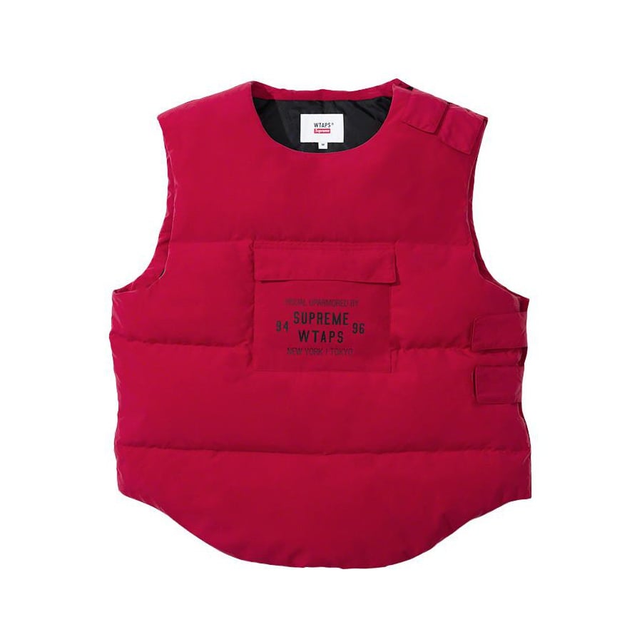 Details on Supreme WTAPS Tactical Down Vest  from fall winter
                                                    2021 (Price is $198)