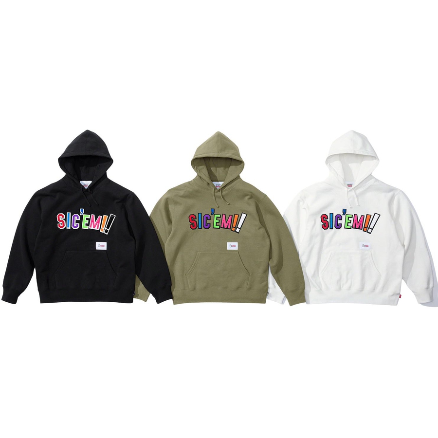 Details on Supreme WTAPS Sic’em! Hooded Sweatshirt  from fall winter
                                                    2021 (Price is $168)