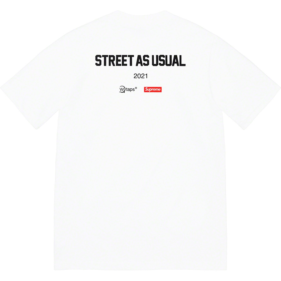 Details on Supreme WTAPS Sic'em! Tee White from fall winter
                                                    2021 (Price is $44)
