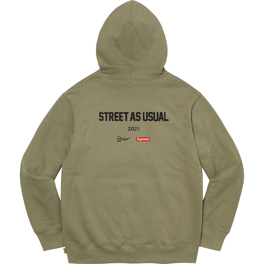 Details on Supreme WTAPS Sic’em! Hooded Sweatshirt Light Olive from fall winter
                                                    2021 (Price is $168)