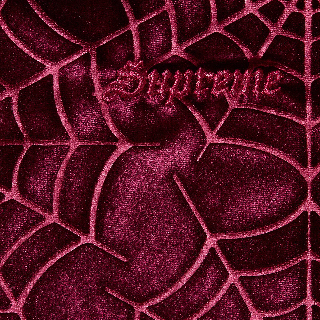 Spider Web Velvet S S Shirt - fall winter 2021 - Supreme
