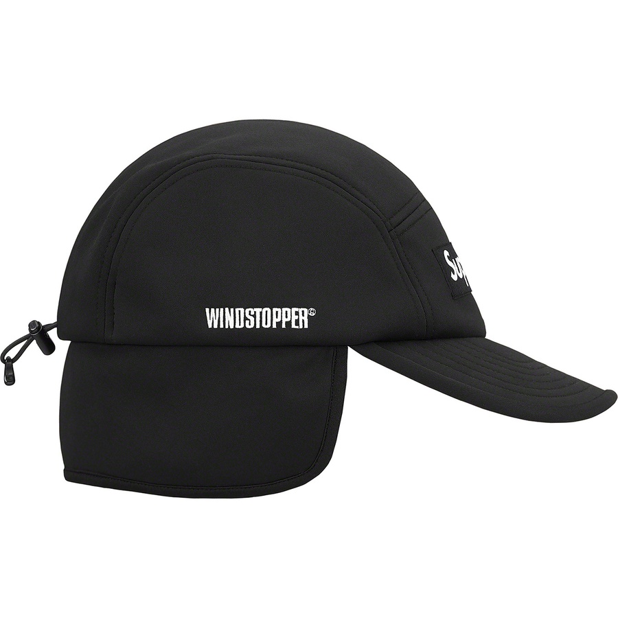 Details on WINDSTOPPER Earflap Camp Cap Black from fall winter 2021 (Price is $60)