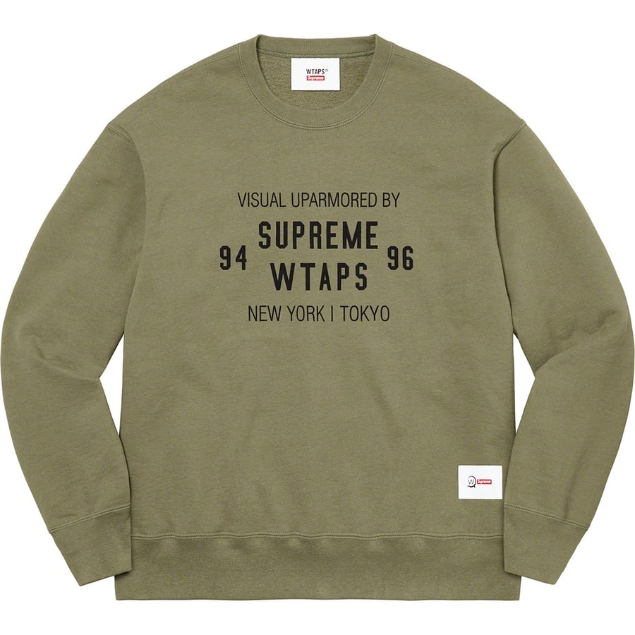 Supreme WTAPS Crewneck Light Olive XL