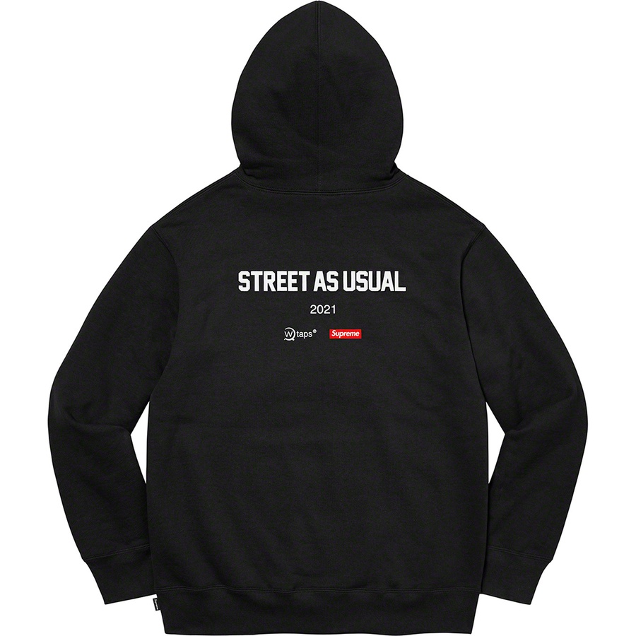 Details on Supreme WTAPS Sic’em! Hooded Sweatshirt Black from fall winter
                                                    2021 (Price is $168)