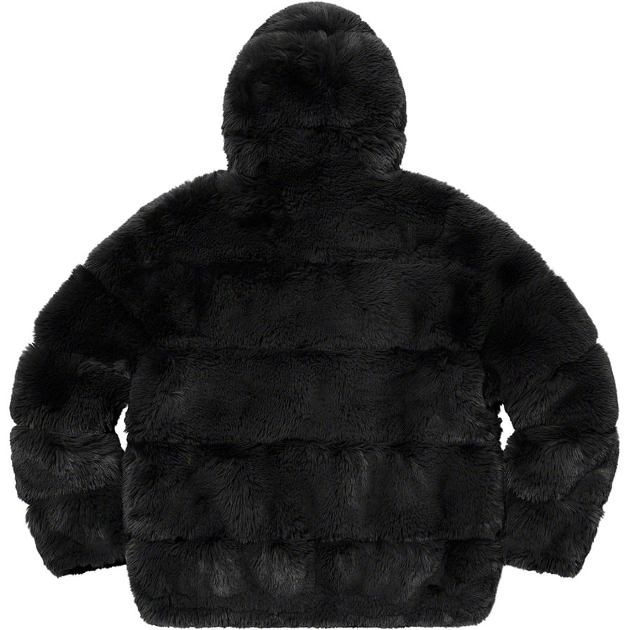 Details on Supreme WTAPS Faux Fur Hooded Jacket Black from fall winter
                                                    2021 (Price is $448)