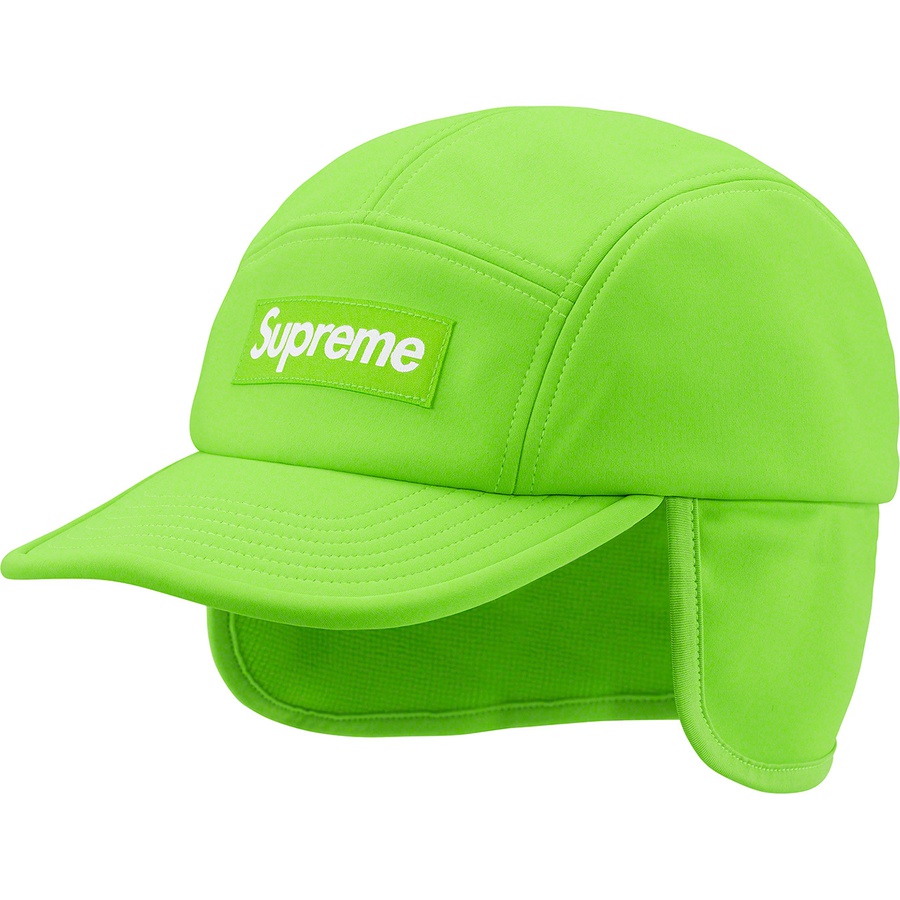 Details on WINDSTOPPER Earflap Camp Cap Bright Green from fall winter
                                                    2021 (Price is $60)