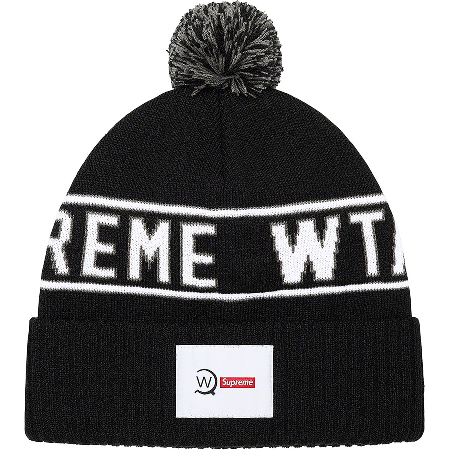 Details on Supreme WTAPS Beanie Black from fall winter
                                                    2021 (Price is $38)