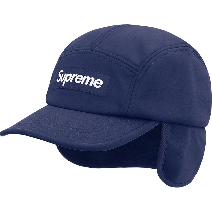 Details on WINDSTOPPER Earflap Camp Cap Navy from fall winter 2021 (Price is $60)