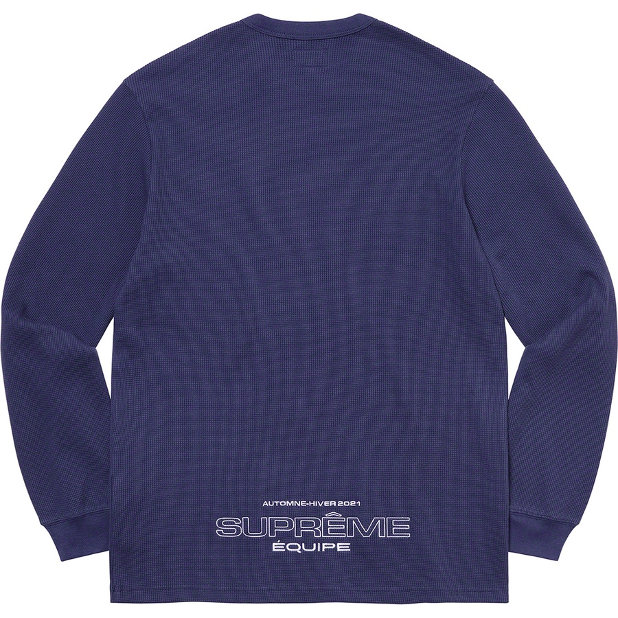 Details on Équipe Thermal Washed Navy from fall winter 2021 (Price is $88)