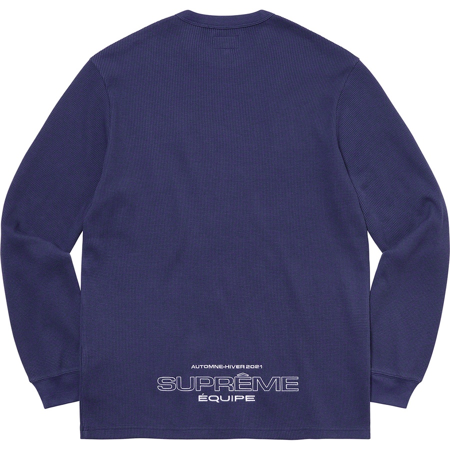 Details on Équipe Thermal Washed Navy from fall winter
                                                    2021 (Price is $88)