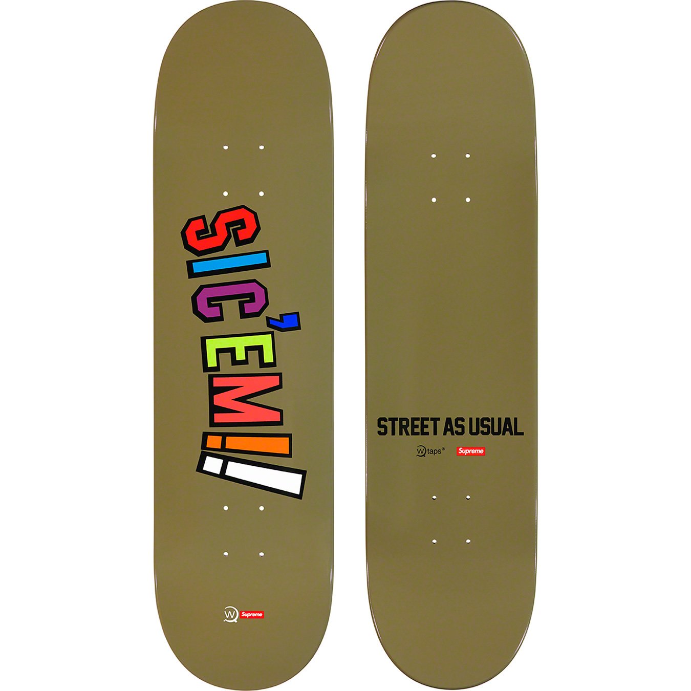 WTAPS Sic'em! Skateboard - fall winter 2021 - Supreme