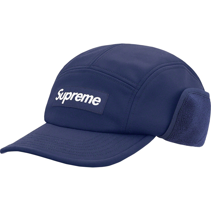 Details on WINDSTOPPER Earflap Camp Cap Navy from fall winter 2021 (Price is $60)