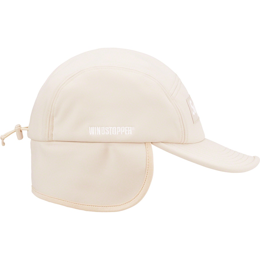 Details on WINDSTOPPER Earflap Camp Cap Stone from fall winter
                                                    2021 (Price is $60)